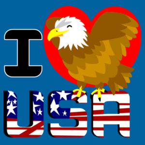 I love USA (front/back pic) - child t-shirt Design
