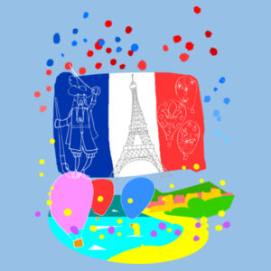 I love France (front pic) - child t-shirt Design
