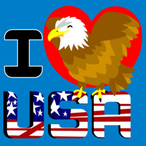 I love USA (front/back pic) - mens t-shirt Design