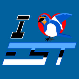 I love Estonia (front/back pic) - womens t-shirt Design