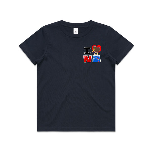 I love NZ (front/back pic) - child t-shirt Thumbnail